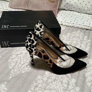 INC international concepts Khione animal print pumps size 7 brand new